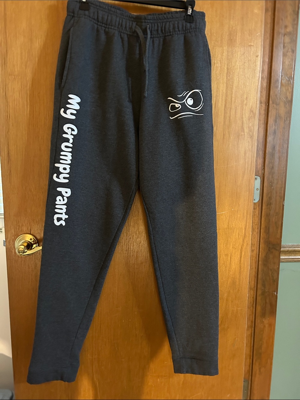 Charcoal 'My Grumpy Pants' Graphic Sweatpants